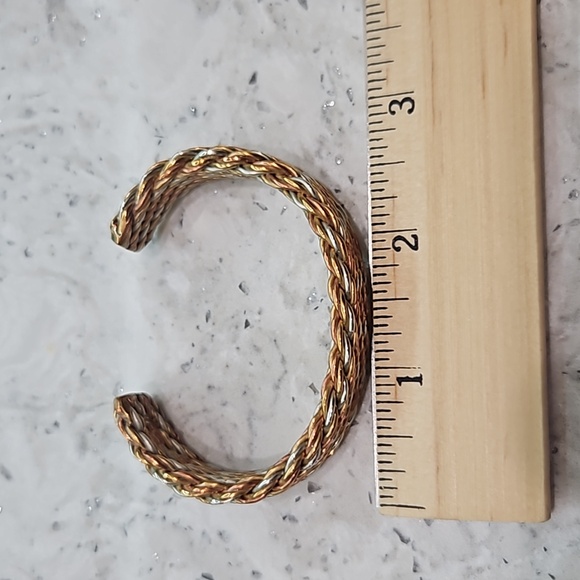 Braided Copper Adjustable Cuff Bracelet - Picture 6 of 10